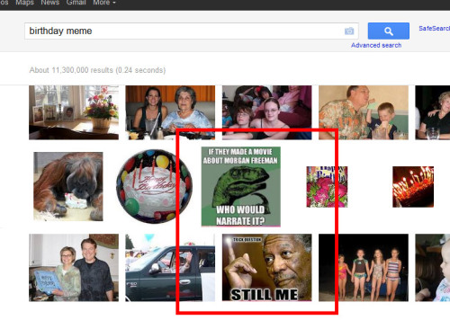 XXX epic4chan:  he googled “birthday meme” photo