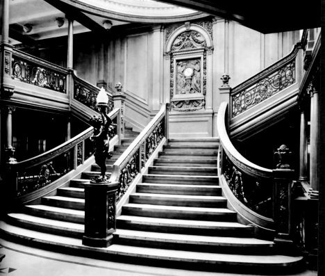 lostsplendor:  Grand Staircase (via Interiors of the Titanic, 1912 | HOW TO BE A RETRONAUT) 