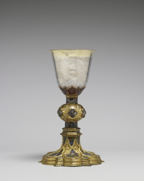 onceandfuturething:A 14th century chalice made in Sienna. By the late Middle Ages, there were church