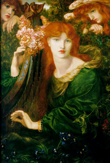  La Ghirlandata, 1873, di Dante Gabriel Rossetti ;Veronica Veronese,1872, di Dante