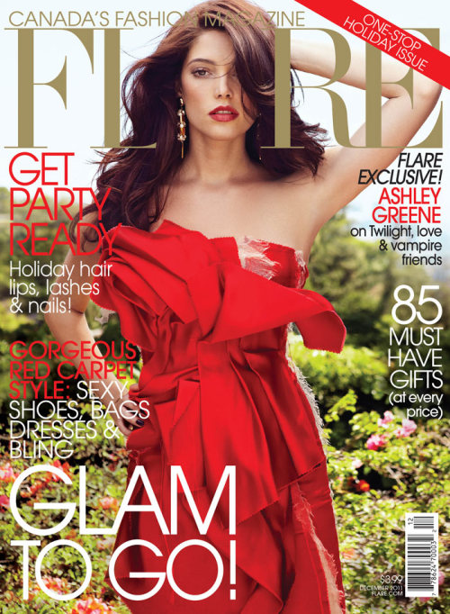 Ashley Greene by Max Abadian for FLARE December 2011 (Cover)