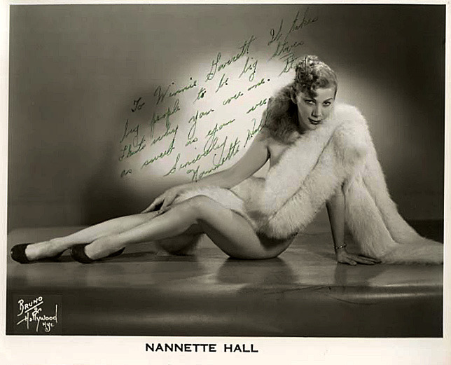 Nannette Hall A photo from the personal scrapbook collection of Winnie Garrett..