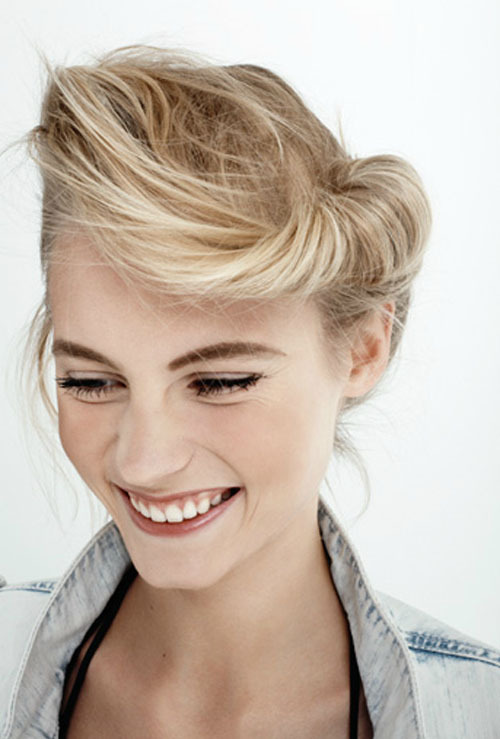 We love this chic updo sported by model Charlotte Di Calypso.