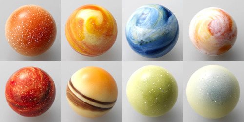 semataryonmars:  kenobi-wan-obi:  iwantalot:blackpawssnowdeep:hxcfairy:   CHOCOLATE.  #the solar system is like a box of chocolates  the things I’d do to the person who’d get me this.. unspeakable.  aw man I thought they’re marbles.. 