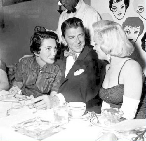 Marilyn Monroe and Jane Russell at Charles Coburn&rsquo;s birthday party, June 17th, 1953.