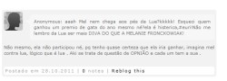 rebeldemyworld:  thiscrazyloveluar:  Que rídiculo isso. As duas estão totalmente erradas. Isso aqui não é uma competição de quem é mais bonita ou não. Quem canta melhor, ou deixa de cantar. Isso aqui é para você demonstrar o amor que você tem