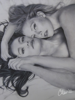 thatllwork:  thisdoesnotsuck:  Brittana Drawing Post-A-Drawing-Friday. Prismacolor pencil on Vellum Strathmore Photo of Drawing. From numerous requests.  oh my god someone call an ambulance this isn’t a drill i cant breathe 