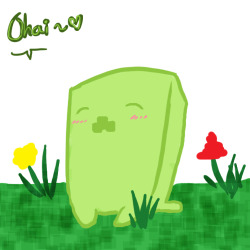 shujinkakusama:  askteenycreeper:  This is Teeny, the Creeper!