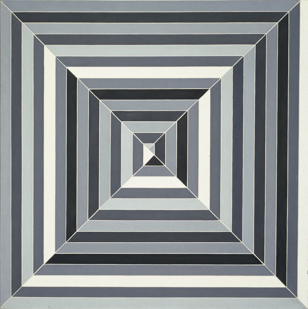 cavetocanvas:  Line Up - Frank Stella, 1962 