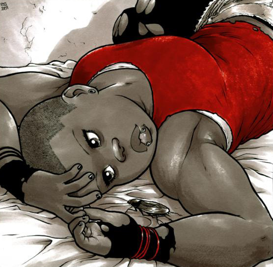 baddominicana:  thegang: Comic book illustrations by Ross Campbell. (via @MuxerMaravilla)