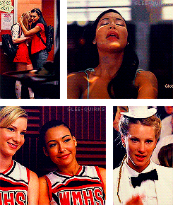 gleequirks:  I love your sweet lady kisses. 