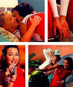 gleequirks:  I love your sweet lady kisses. 