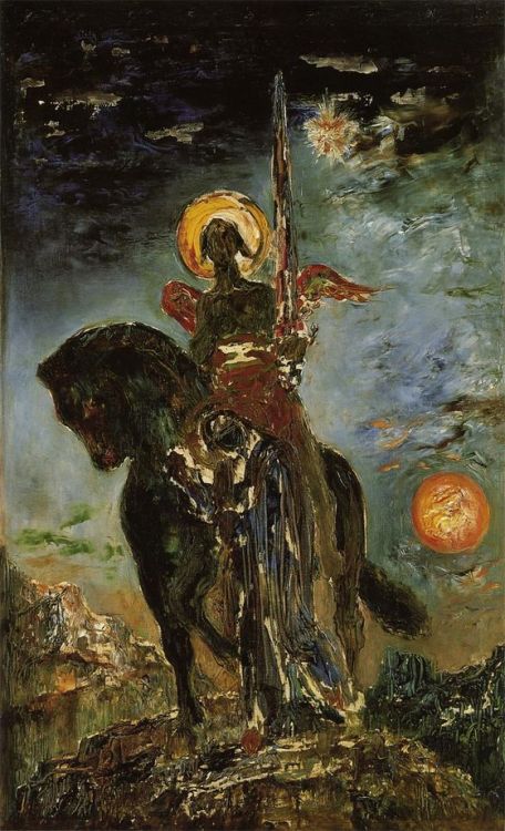 grumble-grumble: “La Parque et l’Ange de la Mort,” Gustave Moreau