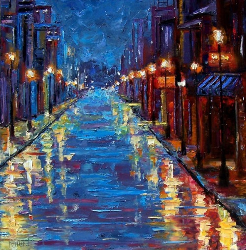 fuckyeahstreetlights:  debra hurd street lights paintings 