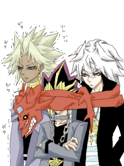 dancingphantom:  oniondash:  オシリスマフラー巻くとかさ☆  by  路弐  I wanna slifer scarf too. ;^; 