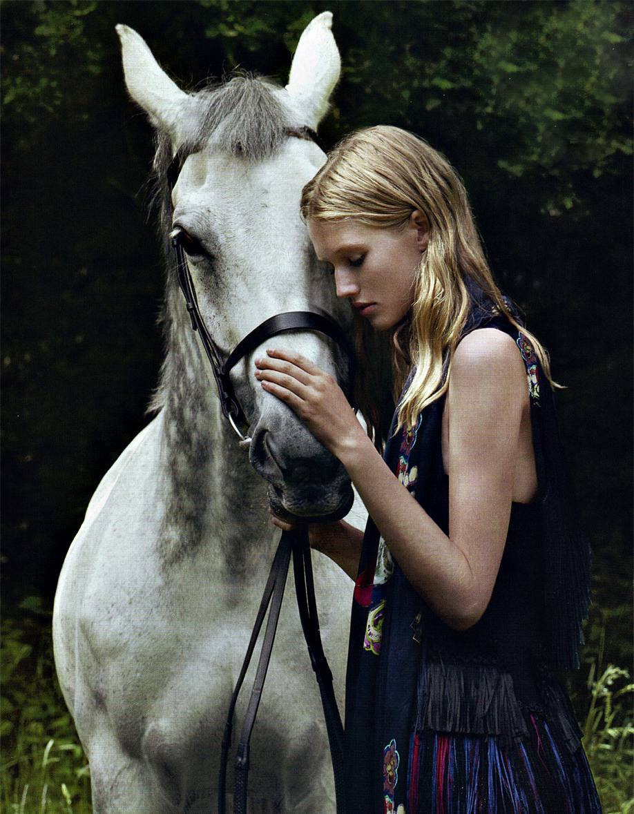 Toni Garrn by Corinne Day for Vogue China