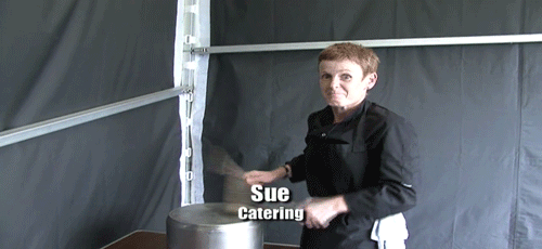keithjacks:I hate these, but I just love Sue from Catering just so much.
