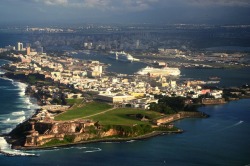 caribbeanmassive:  aerial shot of el morro in puerto rico