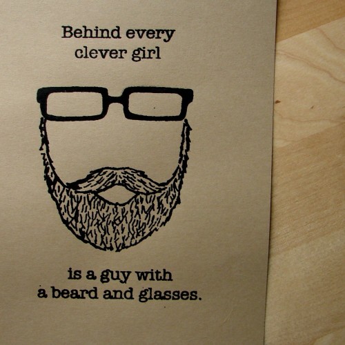 i wish i had a beard and glasses.
