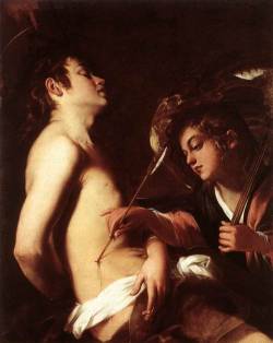 Turriff:  Saint Sebastian Healed By An Angel By Giovanni Baglione. 