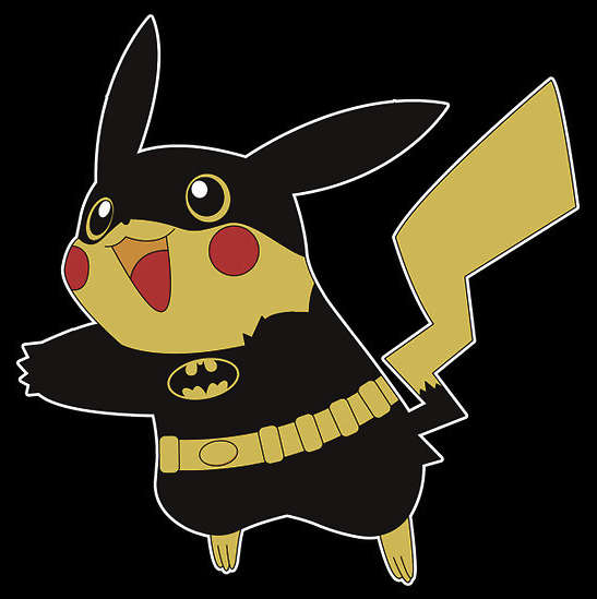 trekvix:  Pikachu Plays Dress Up - DC Superheroes by trekvix (artist’s facebook