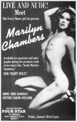 Inside Marilyn Chambers, 1977, newspaper