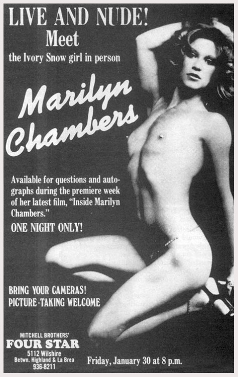 Inside Marilyn Chambers, 1977, newspaper porn pictures