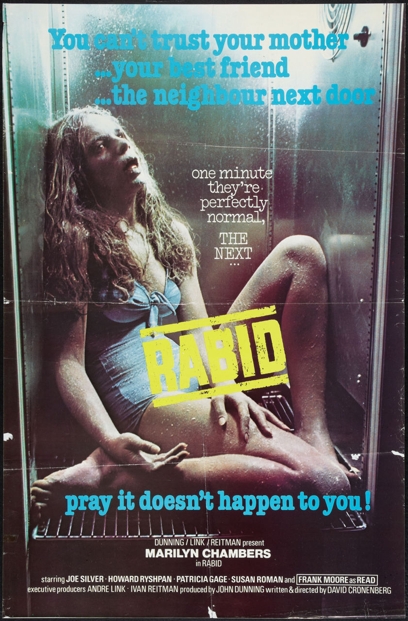 Rabid, 1977, one sheet