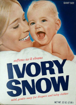 Marilyn Chambers holding a baby on the Ivory