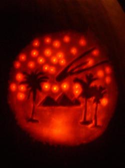 connyxoberst:  geoducks:  Almost three hours later, and ta-da, the Cassadaga pumpkin!    I applaud whoever did this and I have the utmost respect for them.