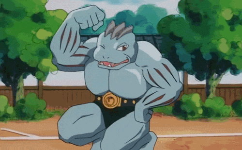 willfosho:  No. 67: Machoke aka Goriky (ゴーリキー). Machoke undertakes bodybuilding