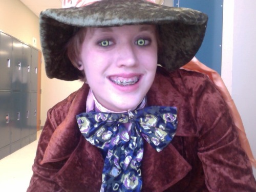 Tumblr Halloween party? Ok.Here I am as the Mad Hatter from Alice in Wonderland.Trick or treat!