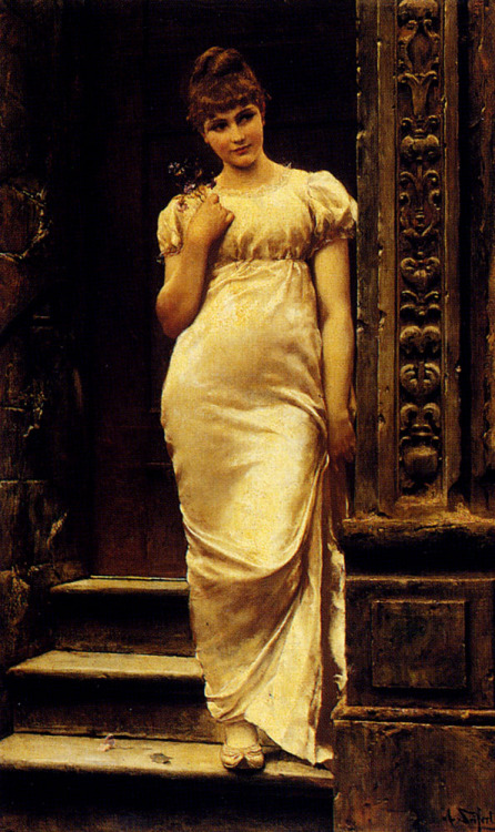 A Young Beauty in a Doorway, Alfred Seifert