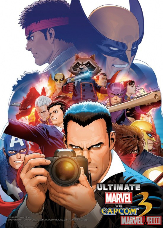 Japanese illustrator / conceptual artist Toshiaki “Shinkiro’” Mori’s new Ultimate Marvel vs. Capcom 3 poster design has been released into the wild. Rocket Raccoon and Frank West join the crew of fighters!
Ultimate Marvel vs. Capcom 3 Poster by...