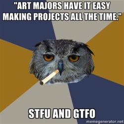 Fuck Yeah Art Student Owl