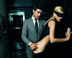 filthywetslut:  What I love: a man in a suit (fitted), and his hands all over me while I’m blindfolded. 