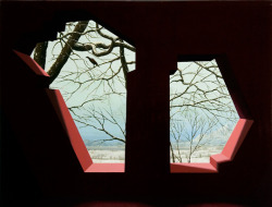 artchipel:  Max Gómez Canle - Binocular. Óleo sobre tela, 92 x 120 cm (2006) 