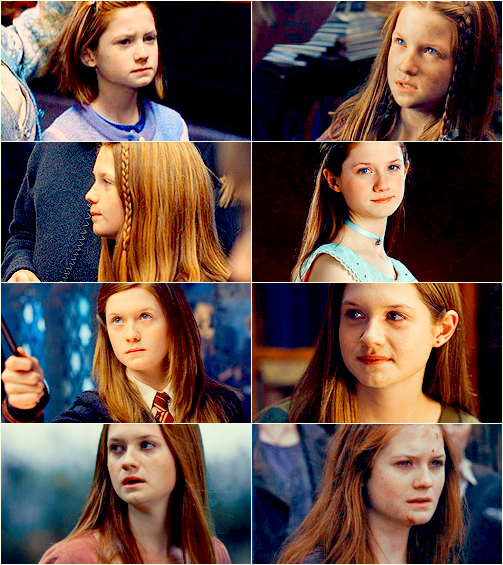  Ginny Weasley through the years 