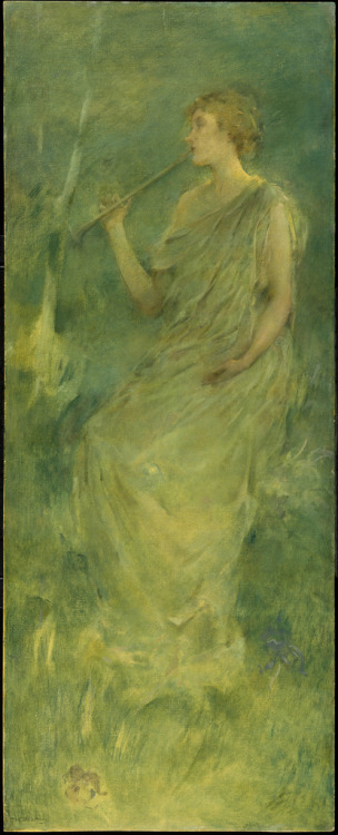 silenceformysoul:Thomas Wilmer Dewing - Music, 1900