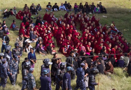 pantslessprogressive:  Nepal. November 1. More than 100 Tibetan exiles were detained Tuesday as they gathered to pray for nine young Tibetans who set themselves on fire to protest Chinese rule. Five of the nine Tibetans died from their injuries. Nepalese