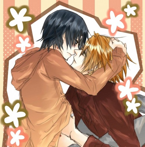 dogofthemilitary:  fuckyessyaoi:  Kisa x Yukina Sekai Ichi Hatsukoi   Kisa has love marks~! <3 