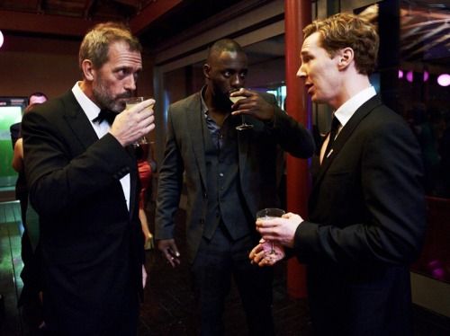 deareje:Hugh Laurie, Idris Elba and Benedict Cumberbatch @ GQ MOTY awards