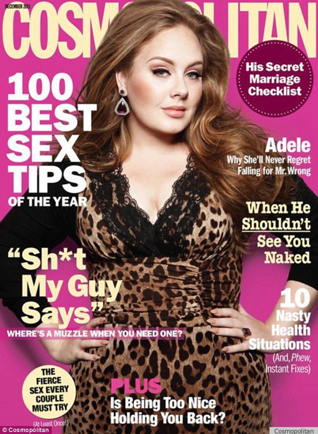 hellyeahcurves:  Adele on US Cosmo. Curvy and confident &lt;3 
