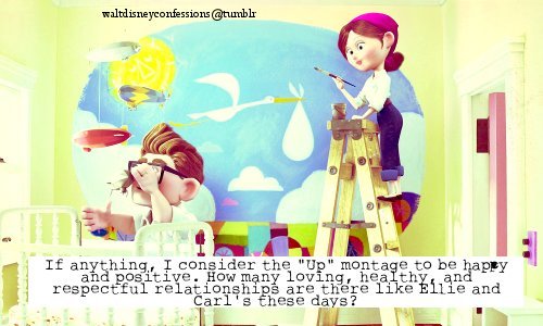 waltdisneyconfessions:  “If anything, I consider the “Up” montage to be happy
