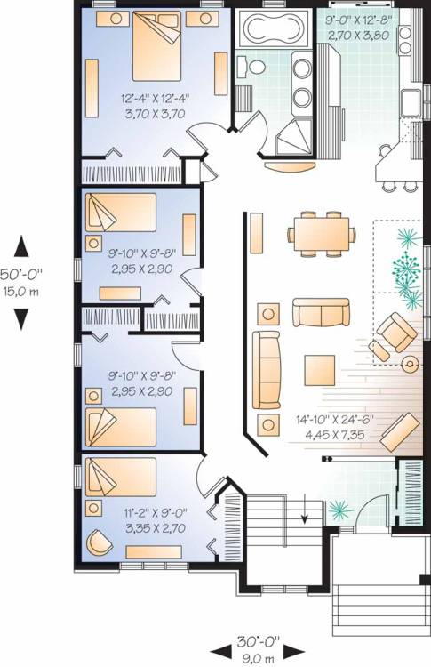 Bedrooms: 4 Bathrooms: 1 Stories: 1
