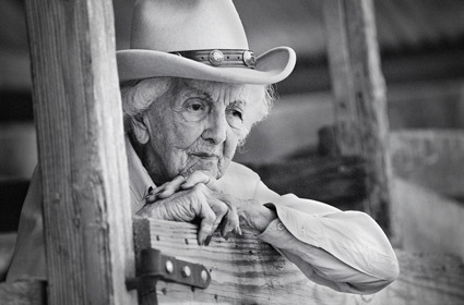 thirtymilesout:  Connie ReevesKerrville, Texas At 101 years old, Connie was still riding her horse every day. She taught over 36,000 girls to ride at a girls summer camp over a span of 70 years. She was a huge inspiration to many people. Her health was