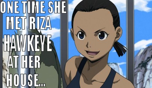adventuresofcomicbookgirl:  Okay so I know old meme is old…but the things I saw about Winry today inspired me to do this. Once I came up with the bit with Ed, I COULDN’T LET GO. So here this is. I’ll put it into one image as well and post that.