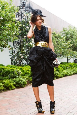 Vogue Australia — Model Silvana Lovin at Melbourne’s Oaks Day. She...