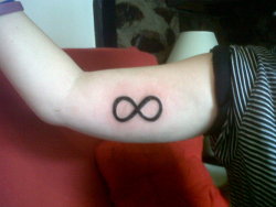 fuckyeahtattoos:  Canvas Tattoos - Camborne, Cornwall, UK infinity symbol, people can apply it to their life in any way you want, you can interpret how ever you want, for me, i believe that all our actions our infinite, we make one decision and the amount