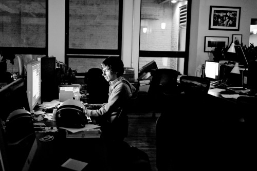 david:David Karp at Tumblr HQ by Bijan 